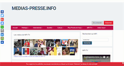 Desktop Screenshot of medias-presse.info