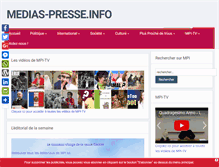 Tablet Screenshot of medias-presse.info